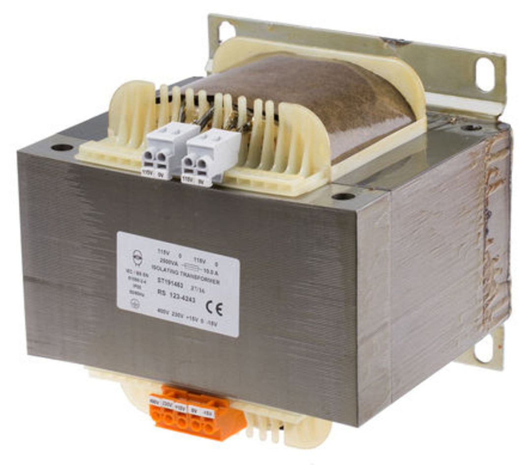 TieDex UK 2 Output 2.5 kVA Chassis Mount Transformer, 2 x 115 V ac, IECBSEN 615581, RoHS, IECBSEN 615586 or IECBSEN 615584,