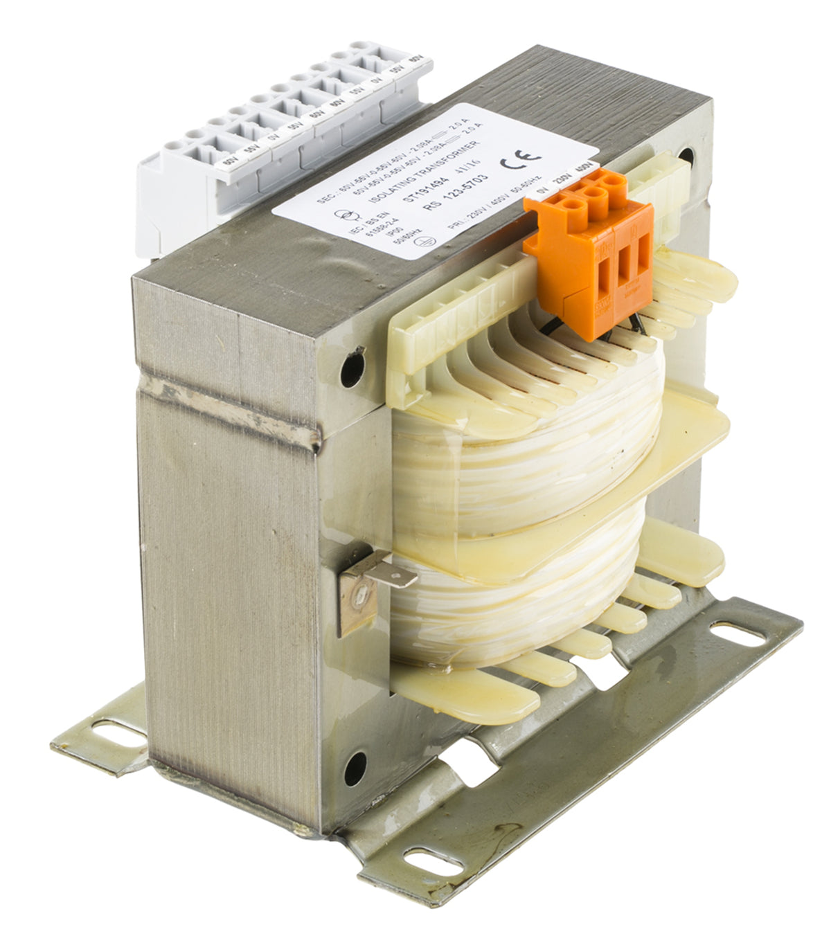 TieDex UK 4 Output 500 VA Chassis Mount Transformer, 4 x 0-55-60 V ac, IEC 61558-2-4