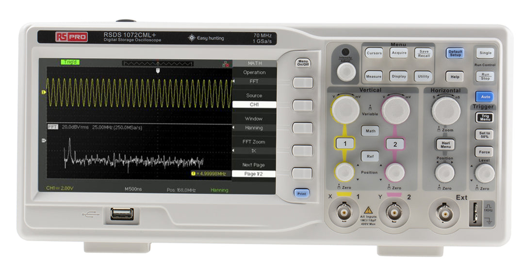 TieDex UK, 70 MHz Bench Oscilloscope, 2 Channels