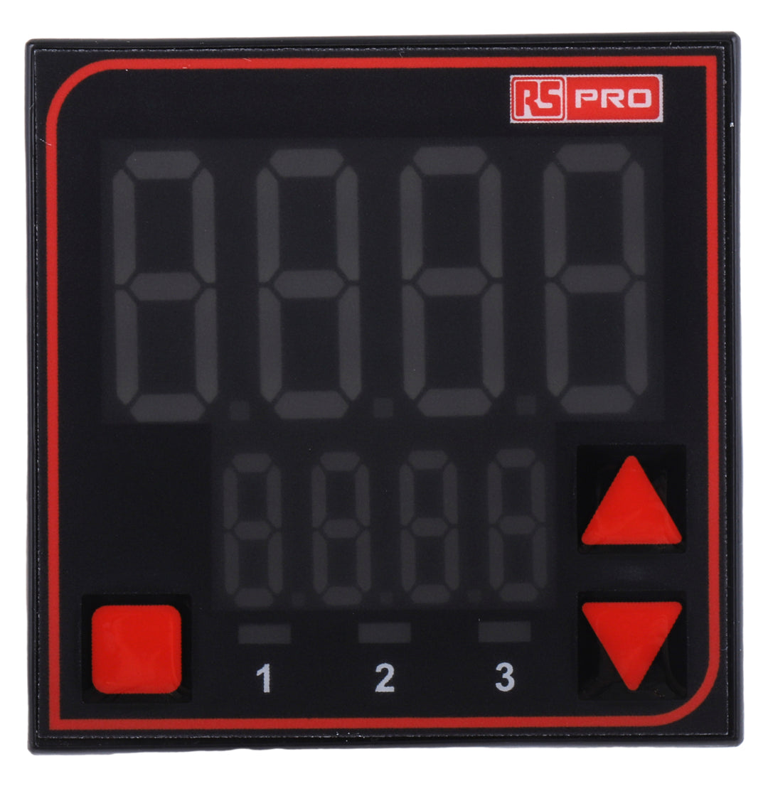 TieDex UK Panel Mount PID Temperature Controller, 2 Output SSR, Relay 240V ac PID
