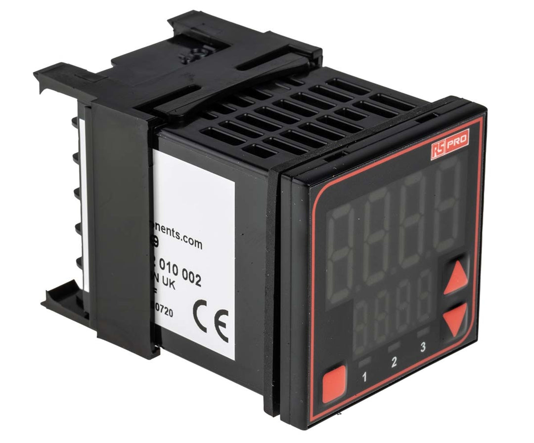 TieDex UK Panel Mount PID Temperature Controller 1 Input, 3 Output Relay 240V ac/dc Temperature Control