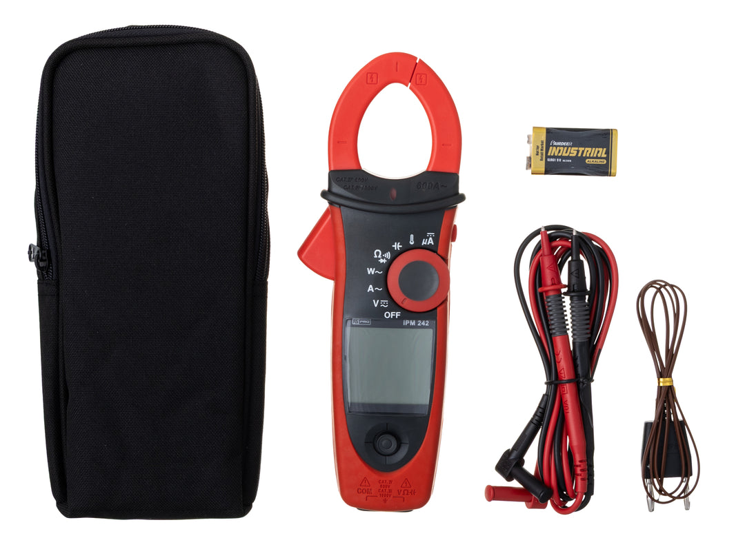 TieDex UK Clamp Meter, 1 mA dc 600 A ac 1000 V dc 999.99 V ac CAT III, CAT IV Non-Contact Voltage Detector, RSCAL