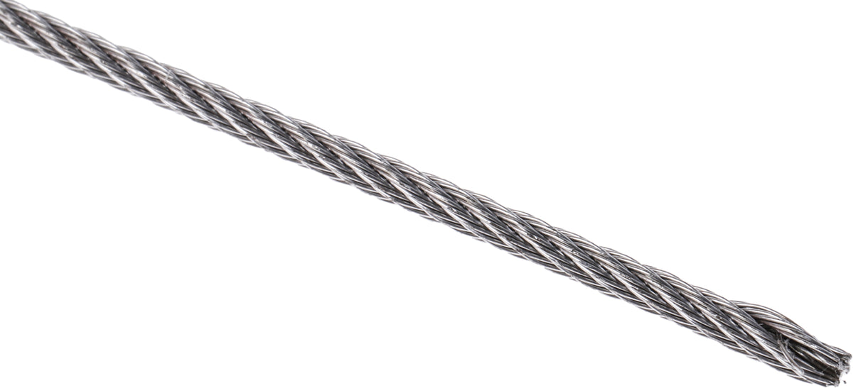 TieDex UK Stainless Steel Wire Rope, 100 m
