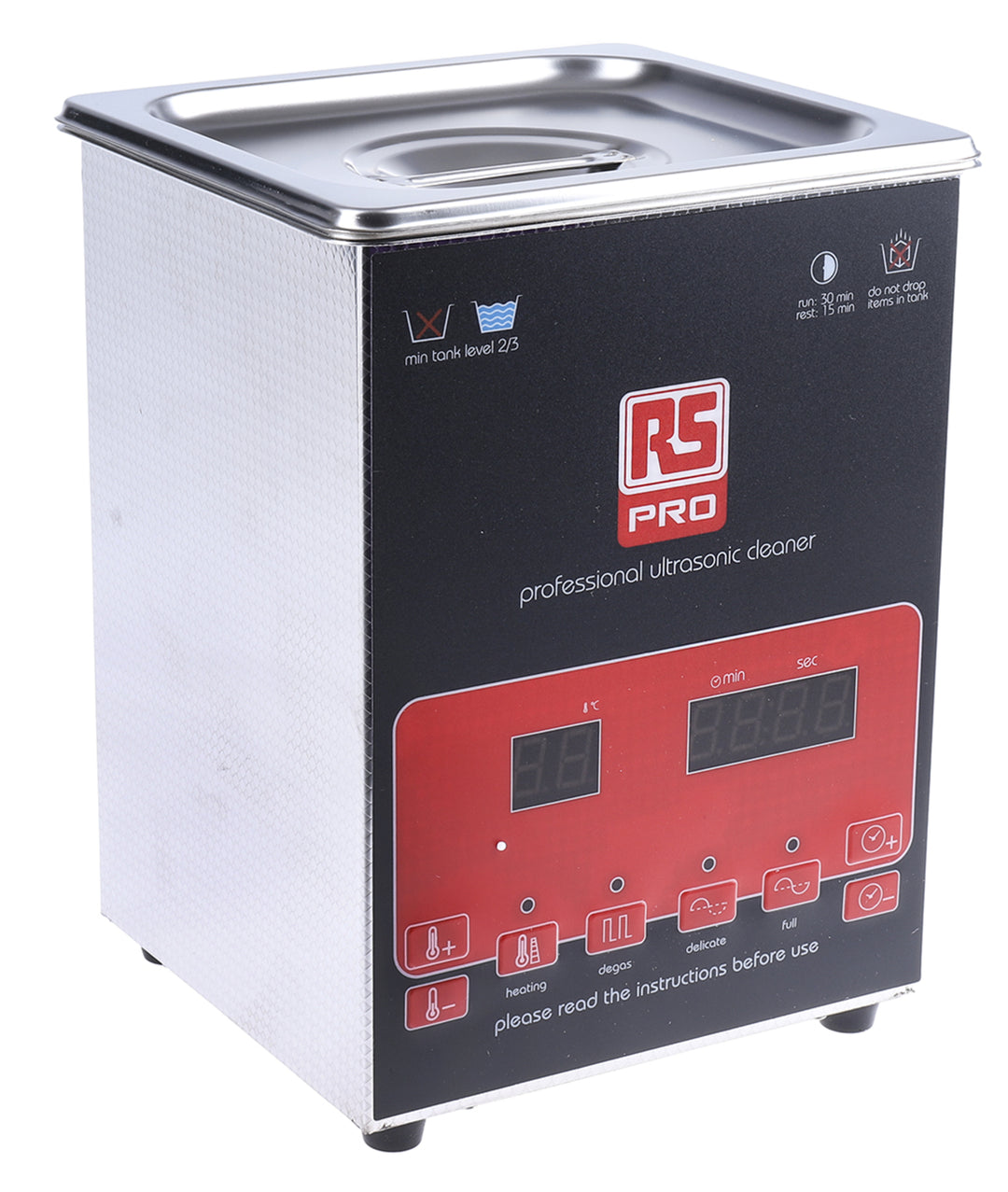 TieDex UK Ultrasonic Cleaner, 100 W, 2L