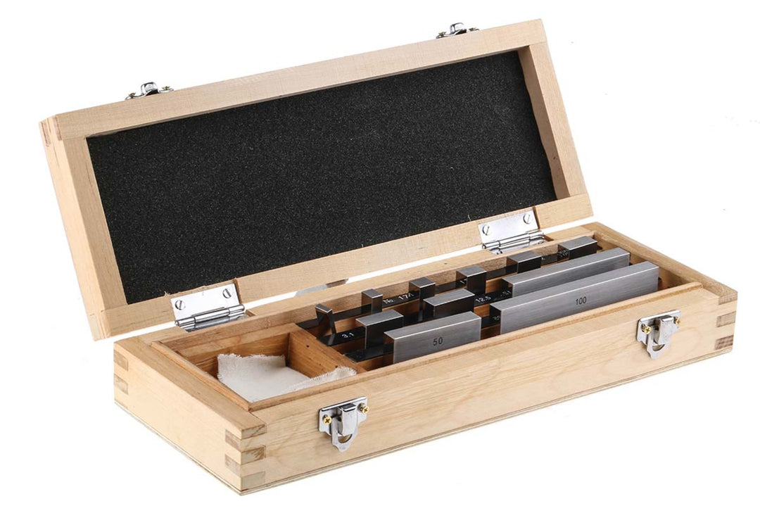 TieDex UK Gauge Block Set Alloy Steel Metric, 11 piece