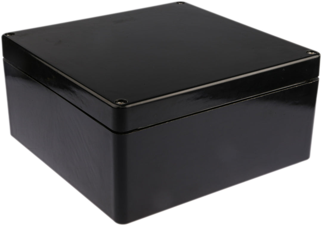 TieDex UK Black Fibreglass Reinforced Polyester Junction Box, IP66, IECEx, ATEX, 255 mm, 250mm 120 mm
