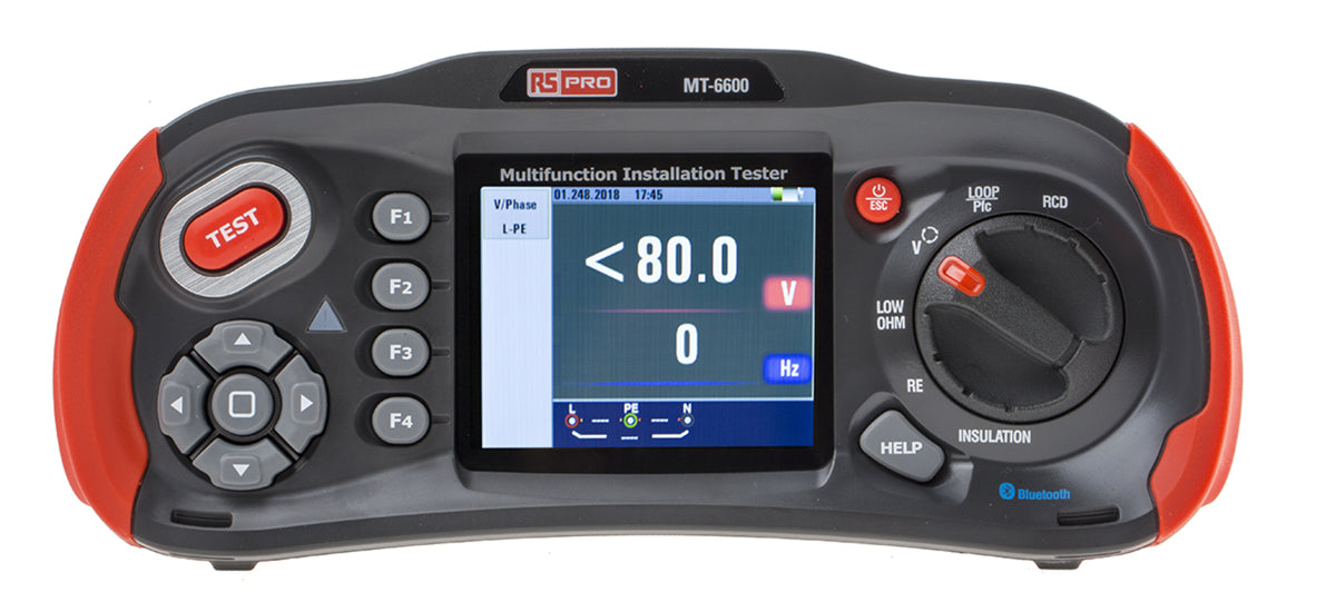 TieDex UK MT-6600 Multifunction Tester 1000V Earth Resistance Measurement With WiFi, Bluetooth, UKAS
