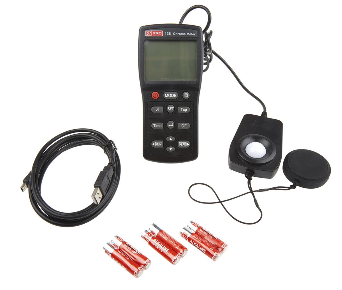 TieDex UK Light Meter 99990 lx, ±0.02 % (XY/800 lx Standard Illuminant), ±0.02 (XY/800 lx % @ Standard Illuminant A
