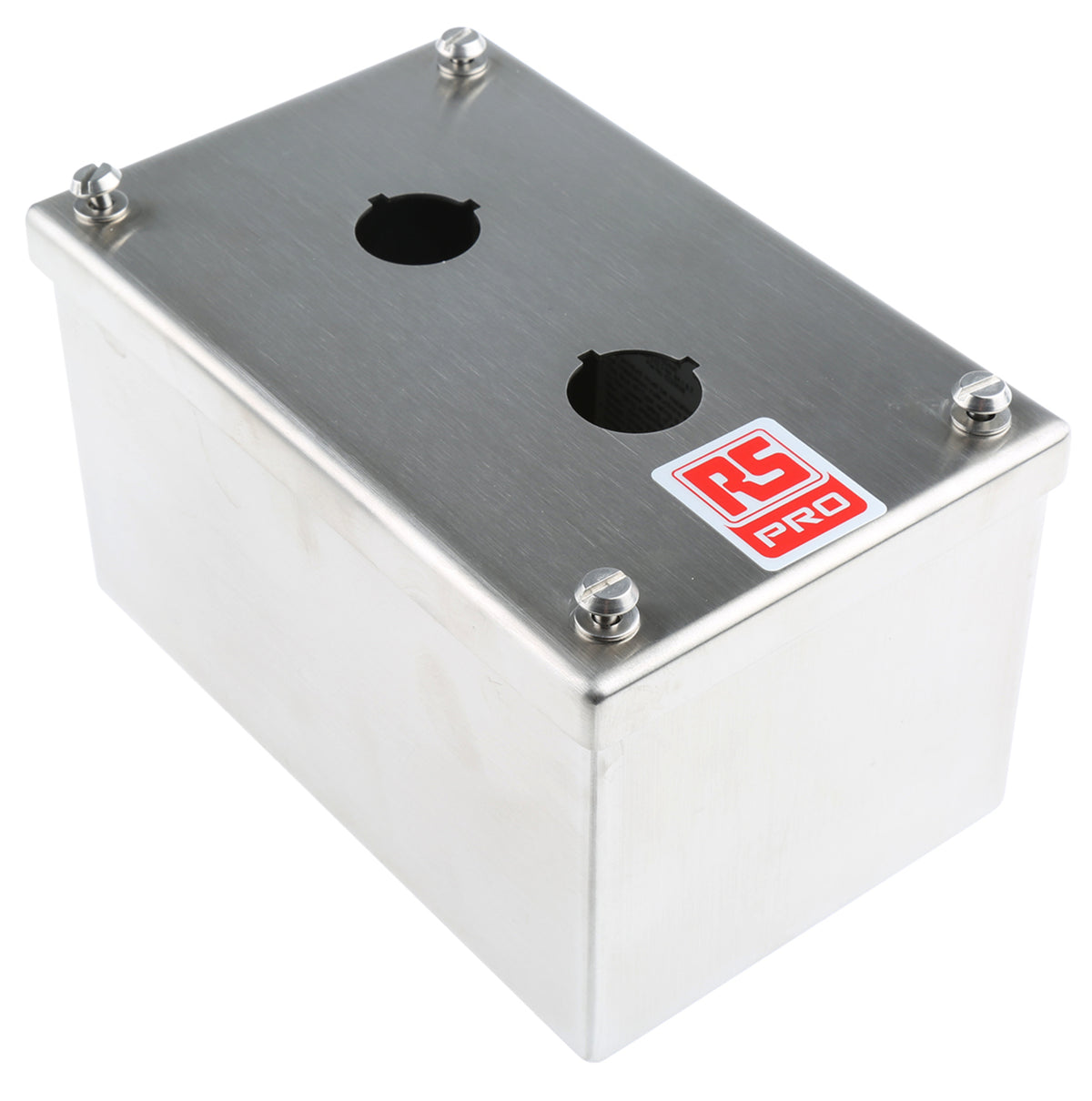 TieDex UK Stainless Steel Push Button Enclosure - 2 Hole 22 mm Diameter