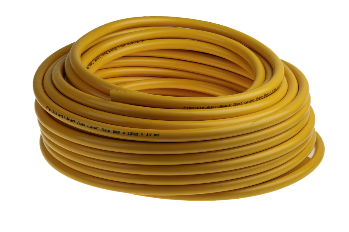 TieDex UK Compressed Air Pipe Yellow Polyurethane, Polyvinyl Chloride 12 mm 30 m WST Series