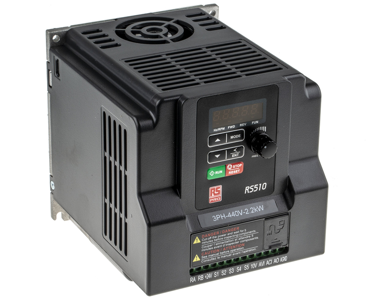 TieDex UK Inverter Drive, 2.2 kW, 3 Phase, RS510 Series 480V 5.2 A