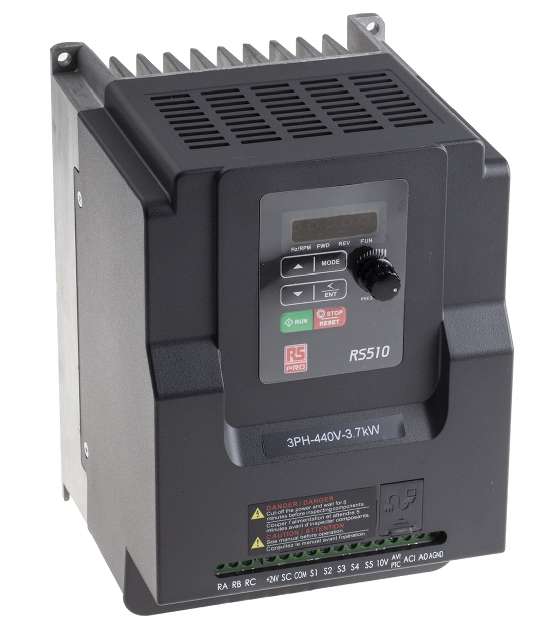TieDex UK Inverter Drive, 3.7 kW, 3 Phase, RS510 Series 480V 9.2 A