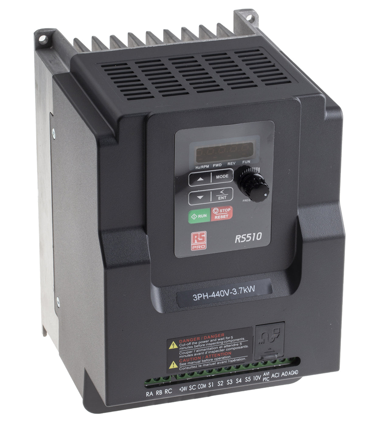 TieDex UK Inverter Drive, 3.7 kW, 3 Phase, RS510 Series 480V 9.2 A