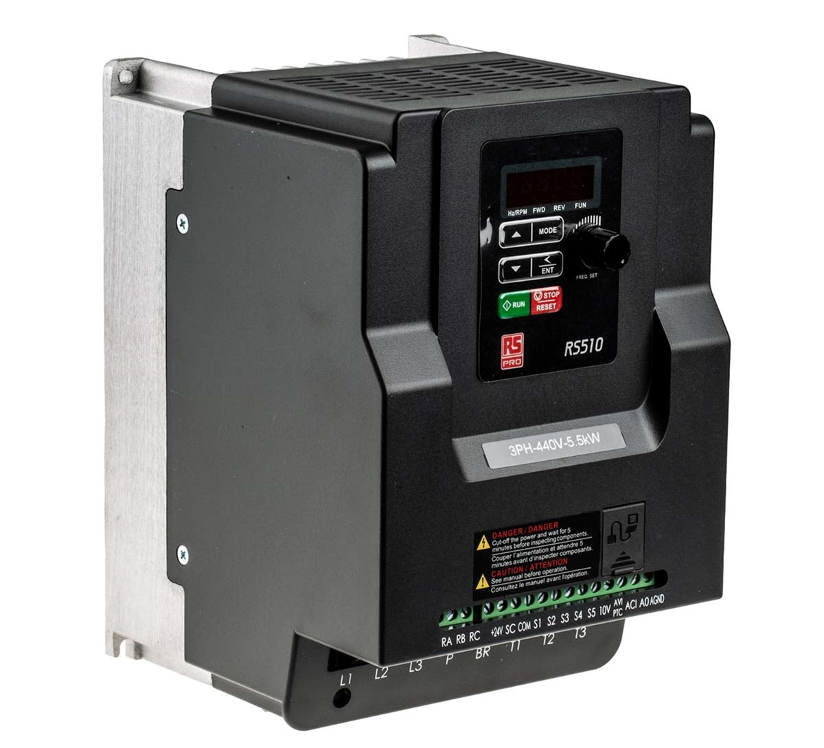TieDex UK Inverter Drive, 5.5 kW, 3 Phase, RS510 Series 480V 13 A