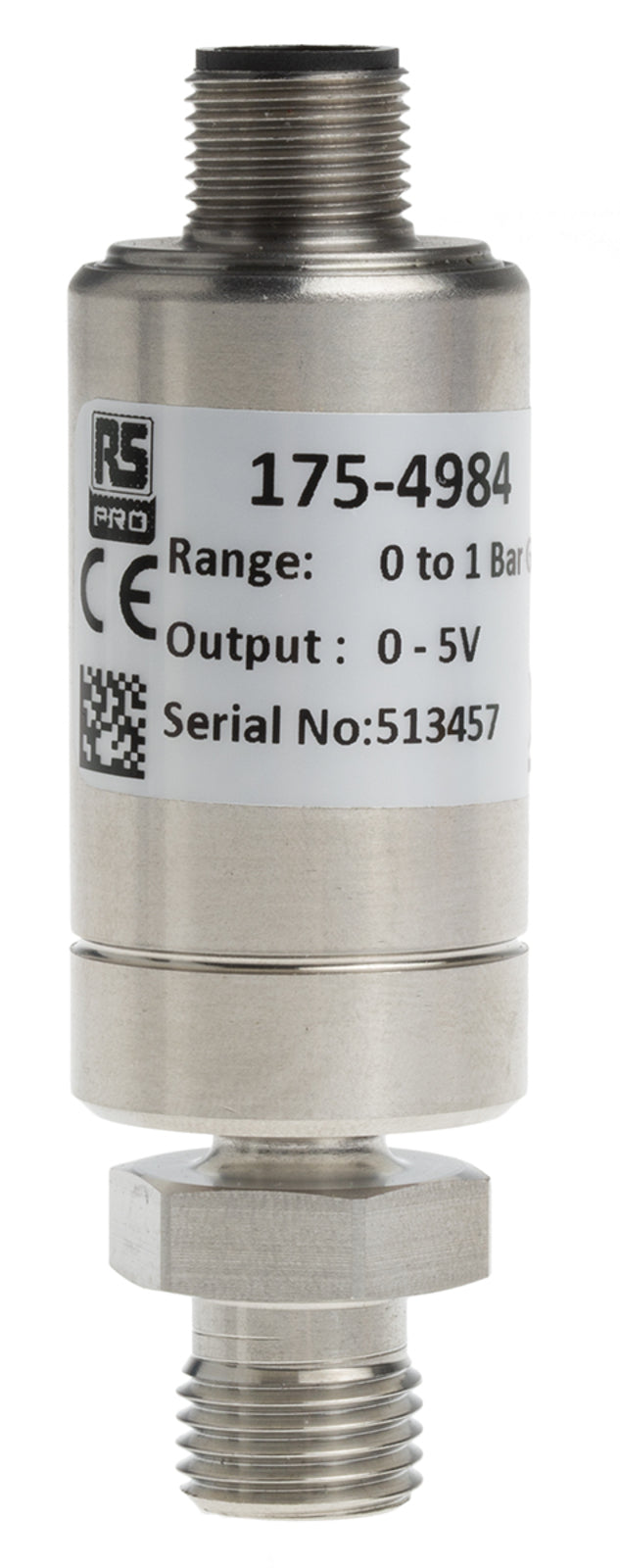 TieDex UK Pressure Sensor, 0.5 V or 4 to 20 mA Output 0 bar 1 bar, Relative Reading