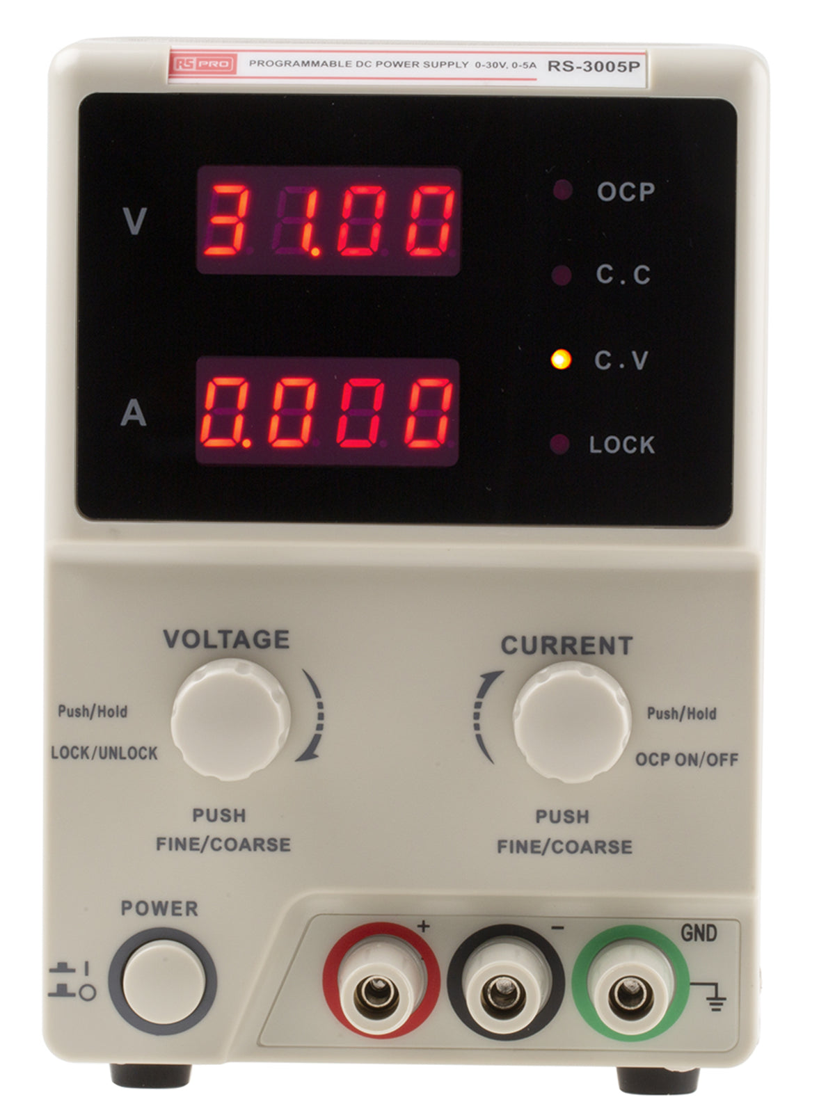 TieDex UK Digital Bench Power Supply, 1-Output 0 V dc to 30V dc, 150 W, 5 A Max, UKAS