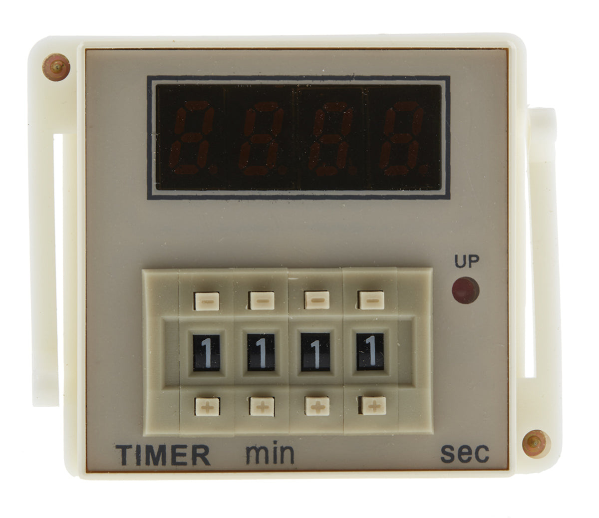 TieDex UK Timer Relay, 1-Contact 100V ac, 240 V ac, 99 min 59 s, 1-Function, SPDT Switch Configuration