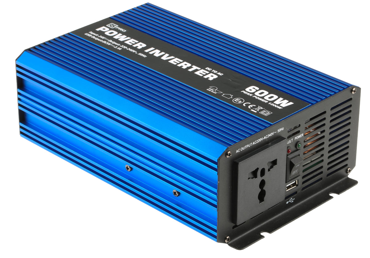 TieDex UK Chassis 600W Power Inverter, 24V Input, 230V Output