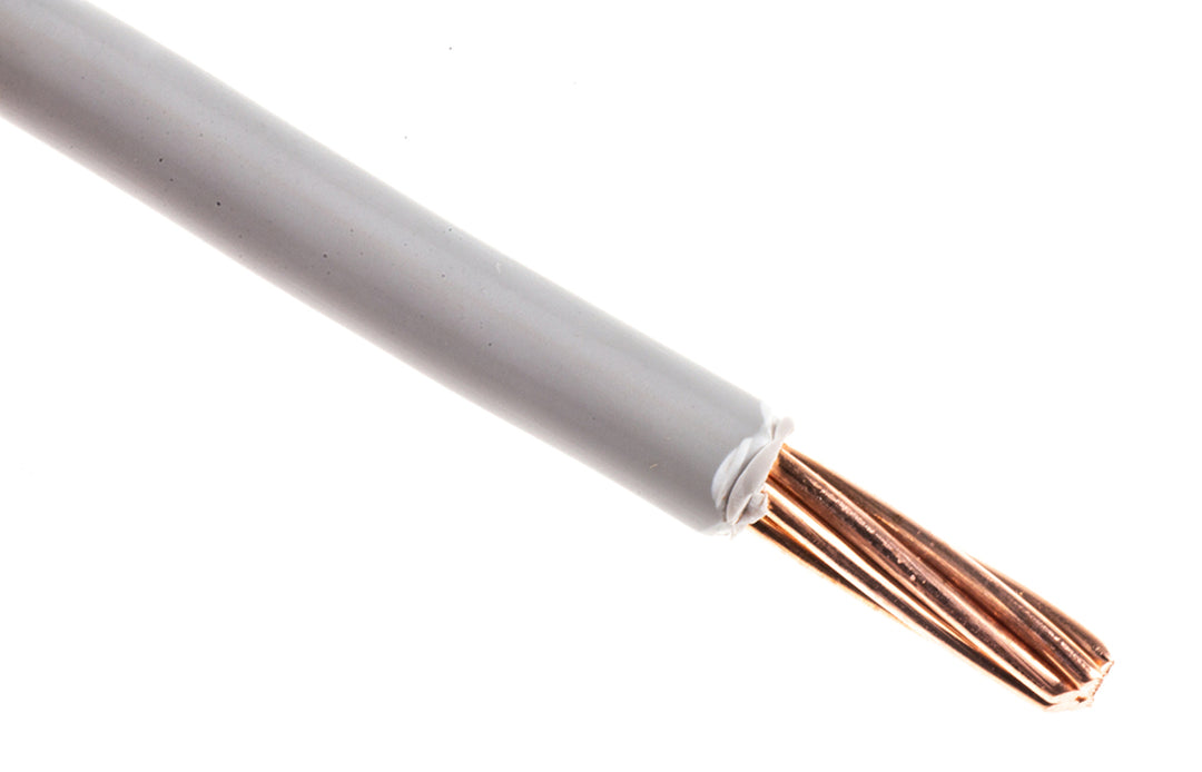 TieDex UK 6491B Series Grey Hook Up Wire, 7/1.35 mm, 1.35 mm core strands, 50 m, Thermoplastic Polyolefin