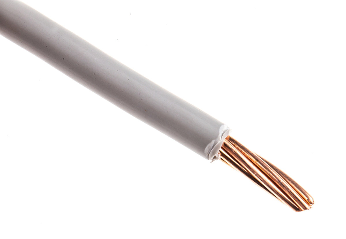 TieDex UK 6491B Series Grey Hook Up Wire, 7/1.7 mm, 1.7 mm core strands, 50 m, Thermoplastic Polyolefin