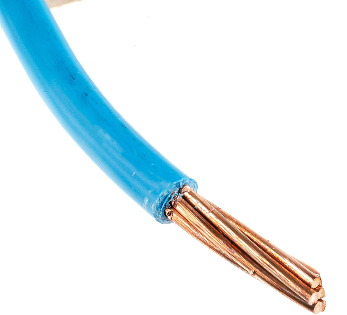 TieDex UK 6491B Series Blue Hook Up Wire, 7/2.14 mm, 2.14 mm core strands, 50 m, Thermoplastic Polyolefin