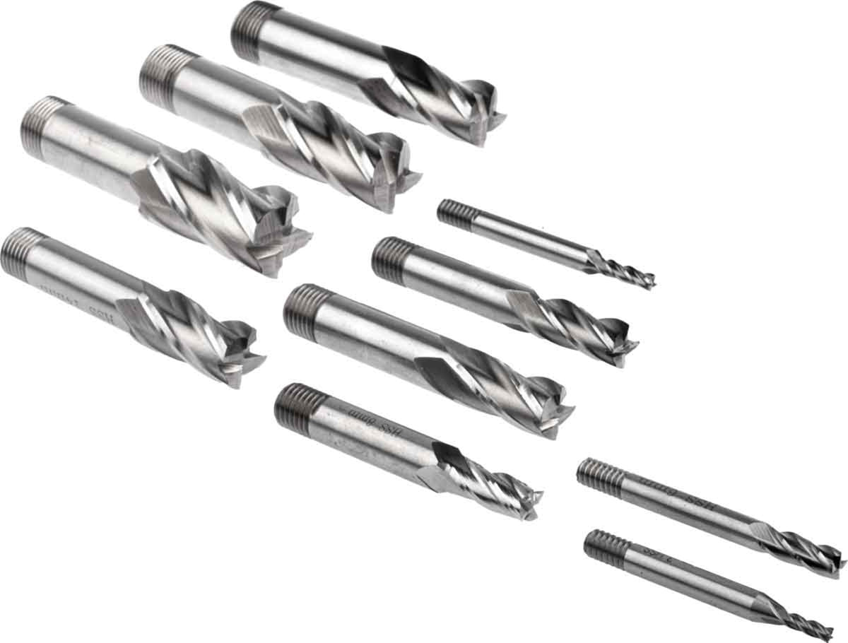 TieDex UK End Mill, Cobalt High Speed Steel, 16mm Shank, 12.5 mm Cut Length