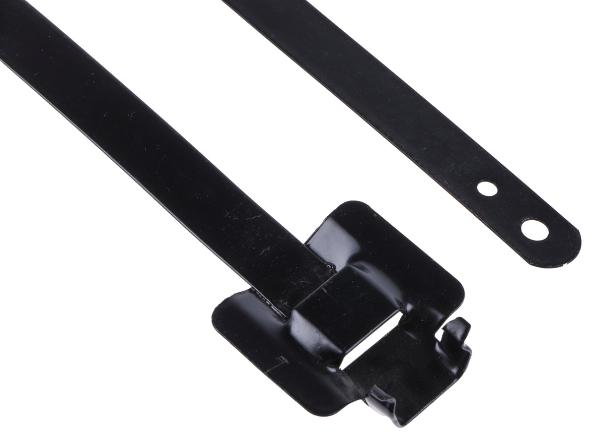 TieDex UK Cable Tie, Releasable, 330 mm x 10mm, Black 316 Stainless Steel