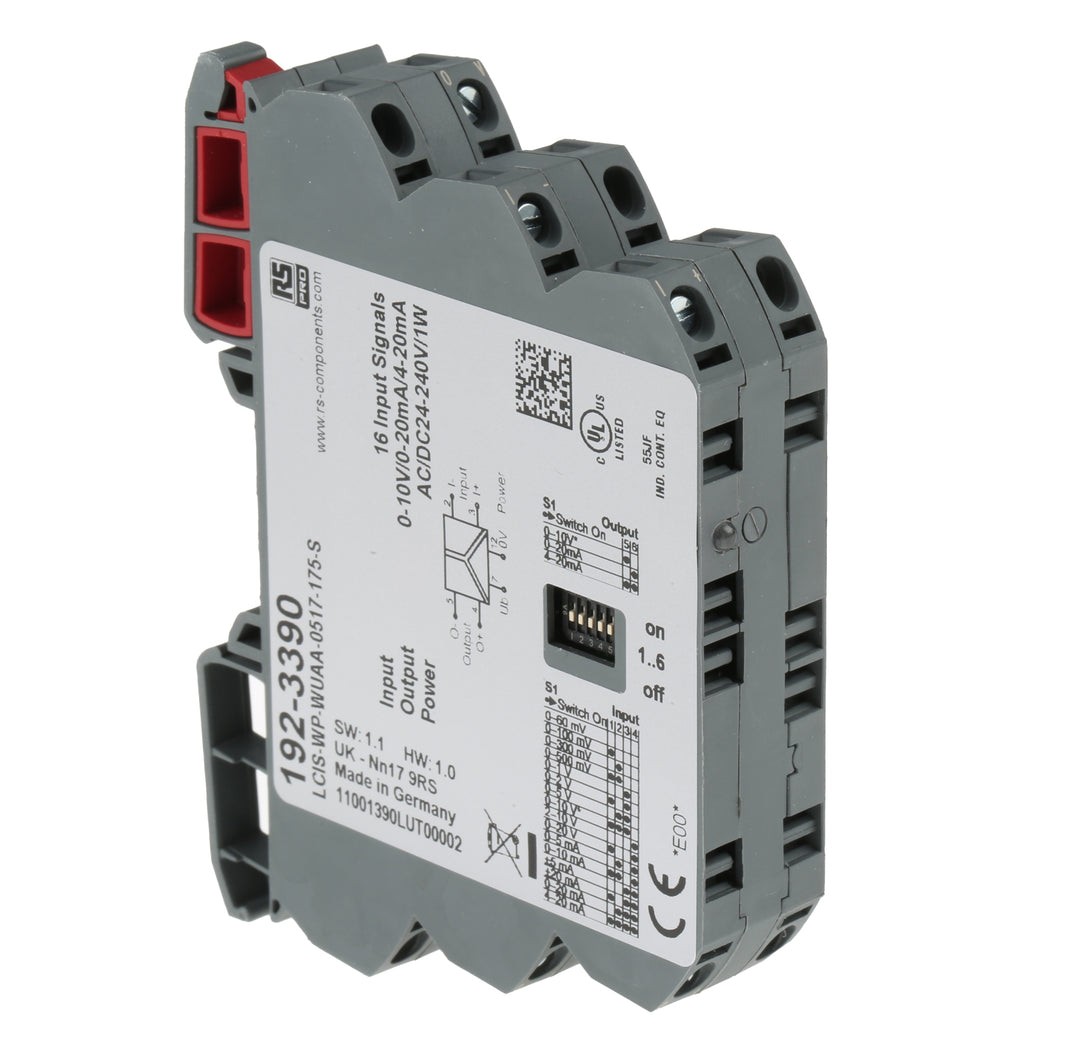 TieDex UK Signal Conditioner, Current/Voltage Input, Current/Voltage Output, 24V ac/dc, 240 V ac/dc Supply