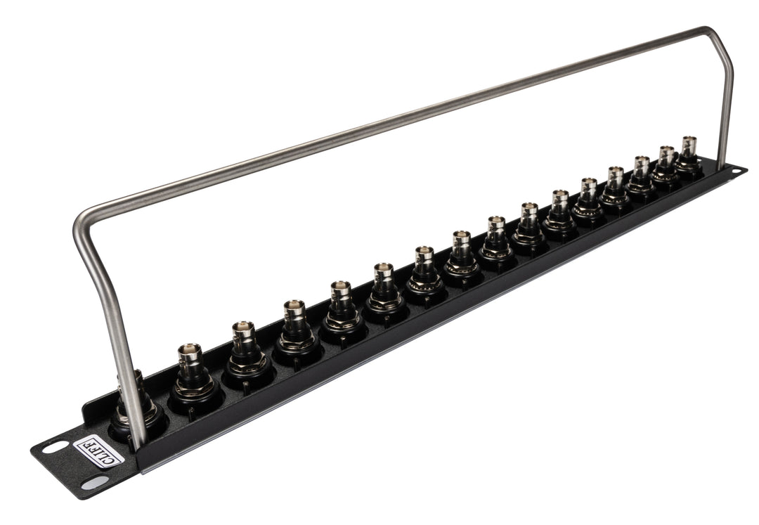 TieDex UK BNC Loaded Rack 16 Port Patch Panel, 1 U Rack Height