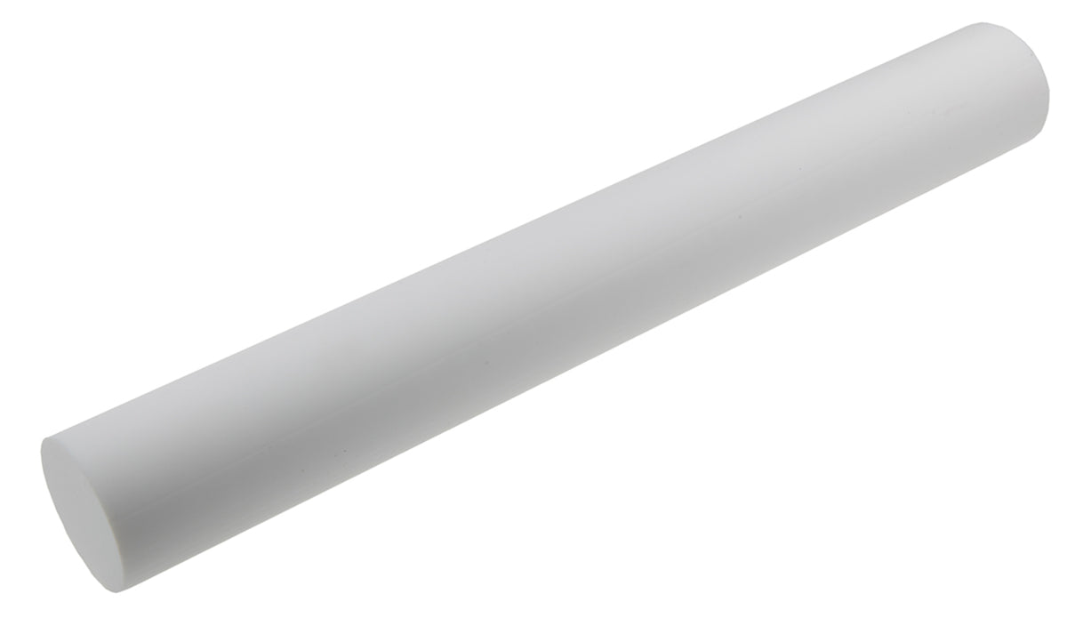 TieDex UK Opaque Fluoroplastics PTFE Rod, 500 mm x 65 mm Diameter