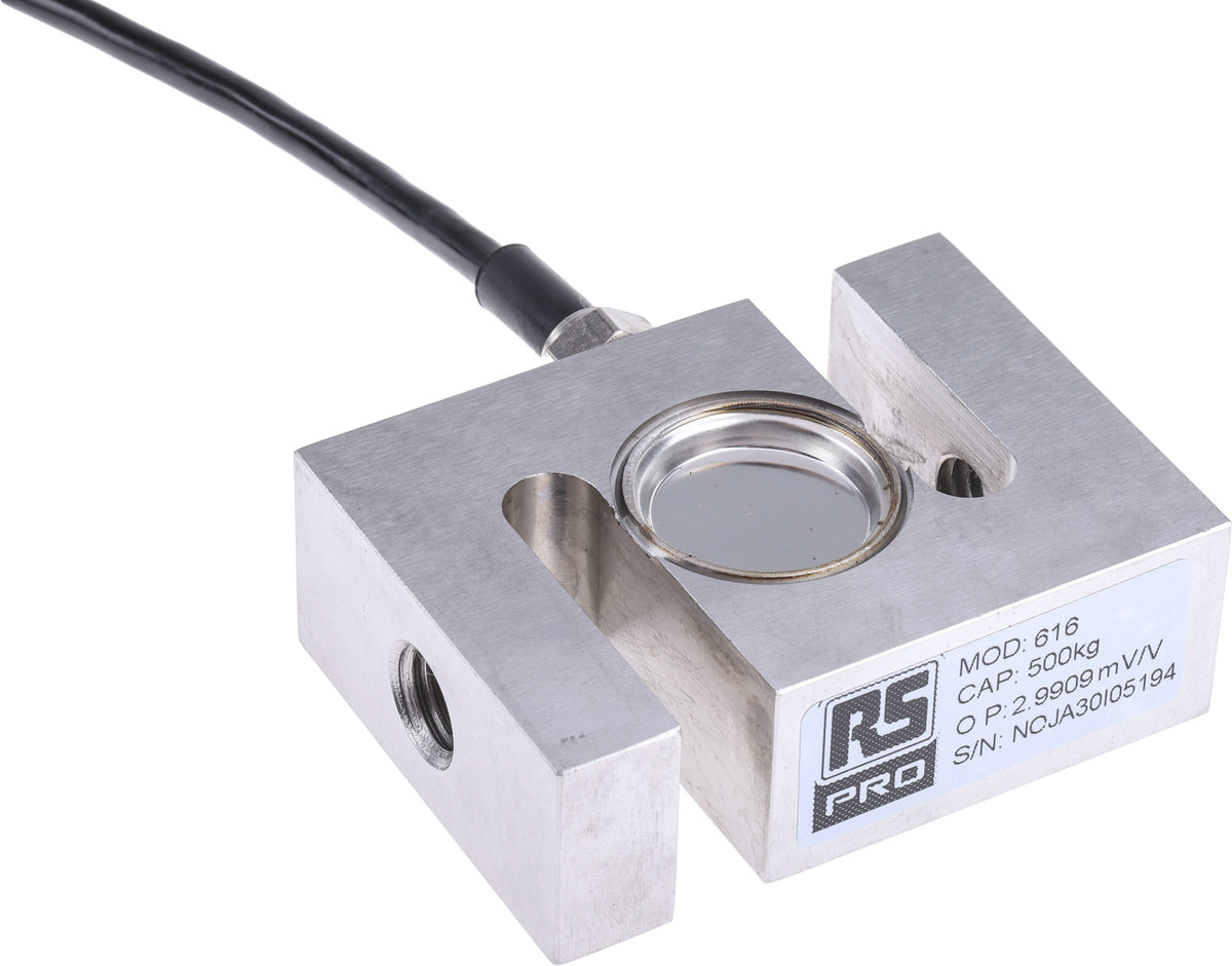 TieDex UK Low Profile Load Cell, Compression Measure, 500 kg