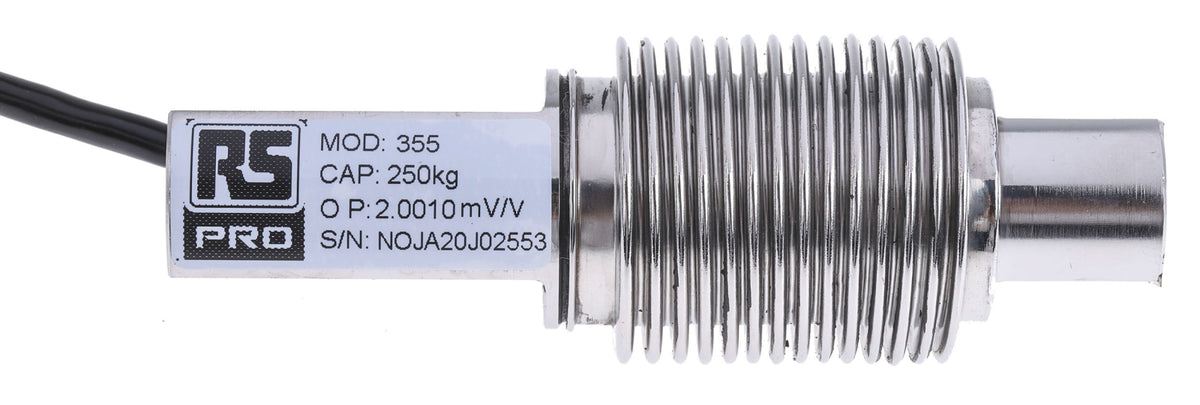 TieDex UK Low Profile Load Cell, Compression Measure, 250 kg