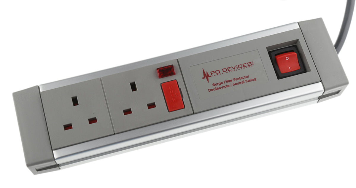 TieDex UK 2 m 2 Socket Type G Extension Lead Power Strips, 230V ac