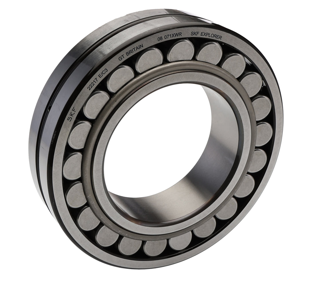 SKF 22217 E/C3 Parallel 85 mm ID Spherical Roller Bearing, 150 mm OD_22217 E/C3