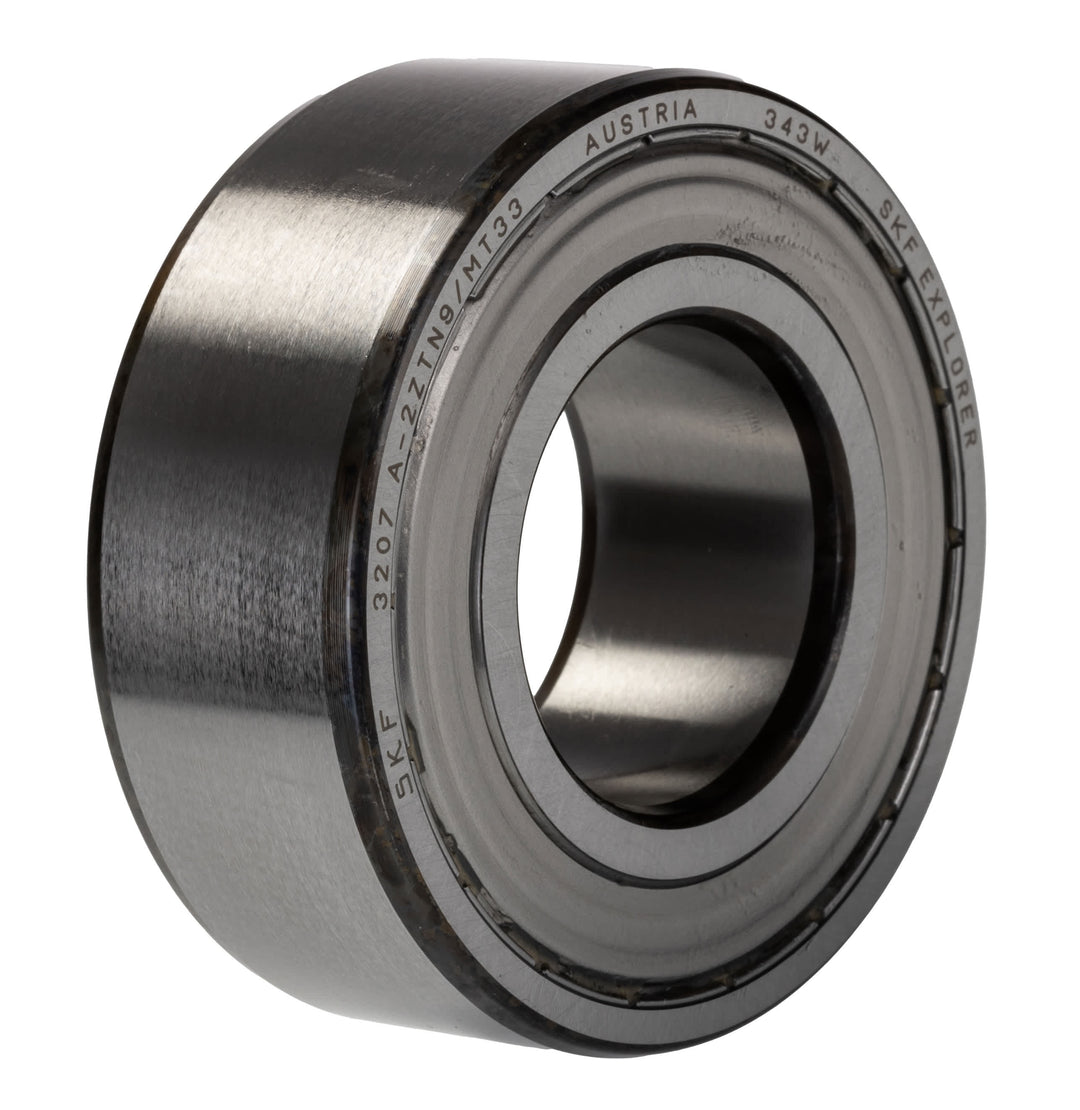 SKF 3207 A-2ZTN9/MT33 2 Row Angular Contact Ball Bearing - 35 mm ID, 72 mm OD 27 mm Race Width_3207 A-2ZTN9/MT33