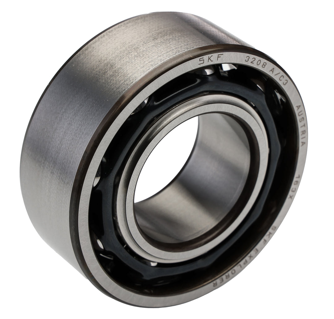 SKF 3208 A/C3 2 Row Angular Contact Ball Bearing - 40 mm ID, 80 mm OD 30.2 mm Race Width_3208 A/C3
