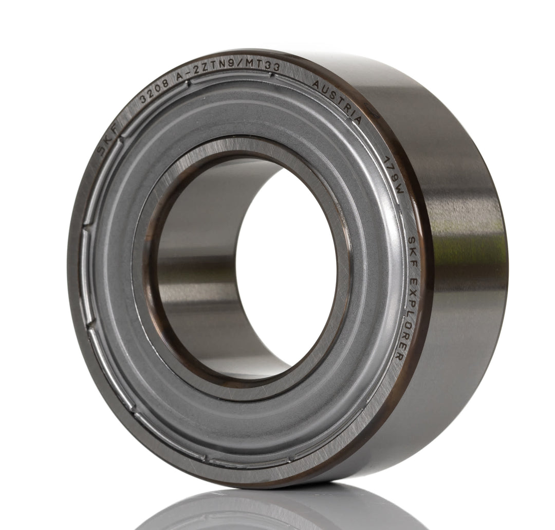 SKF 3208 A-2ZTN9/MT33 2 Row Ball Bearing - 40 mm ID, 80 mm OD 30.2 mm Race Width_3208 A-2ZTN9/MT33