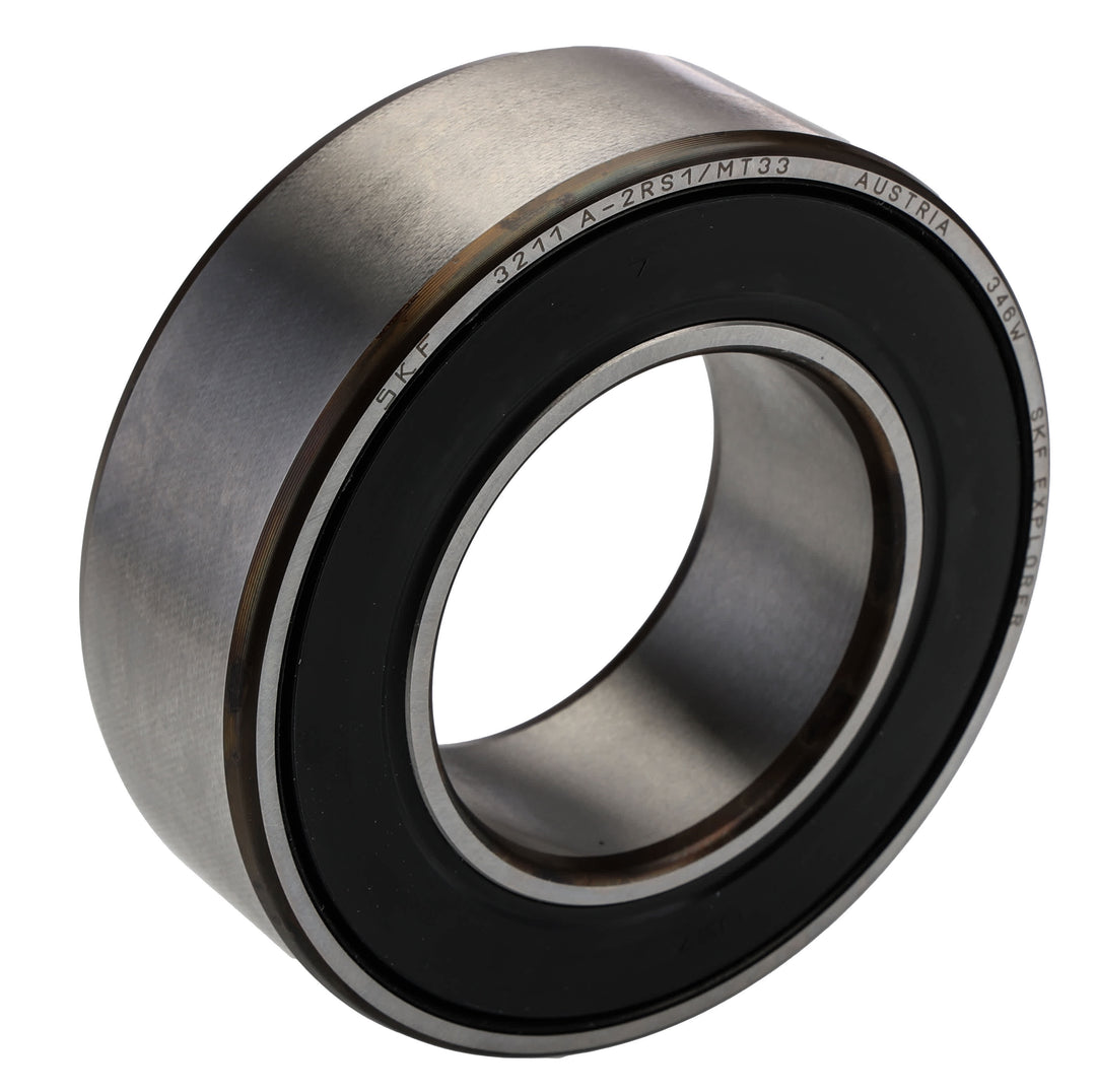 SKF 3211 A-2RS1/MT33 2 Row Angular Contact Ball Bearing - 55 mm ID, 100 mm OD 33.3 mm Race Width_3211 A-2RS1/MT33