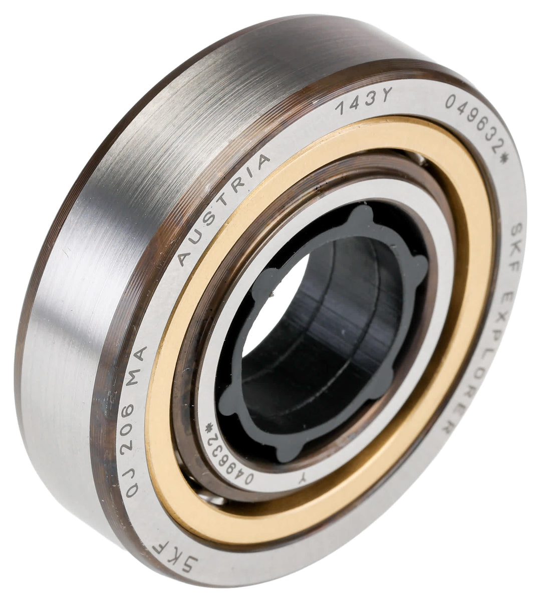 SKF QJ 206 MA 1 Row Ball Bearing - 30 mm ID, 62 mm OD 16 mm Race Width_QJ 206 MA