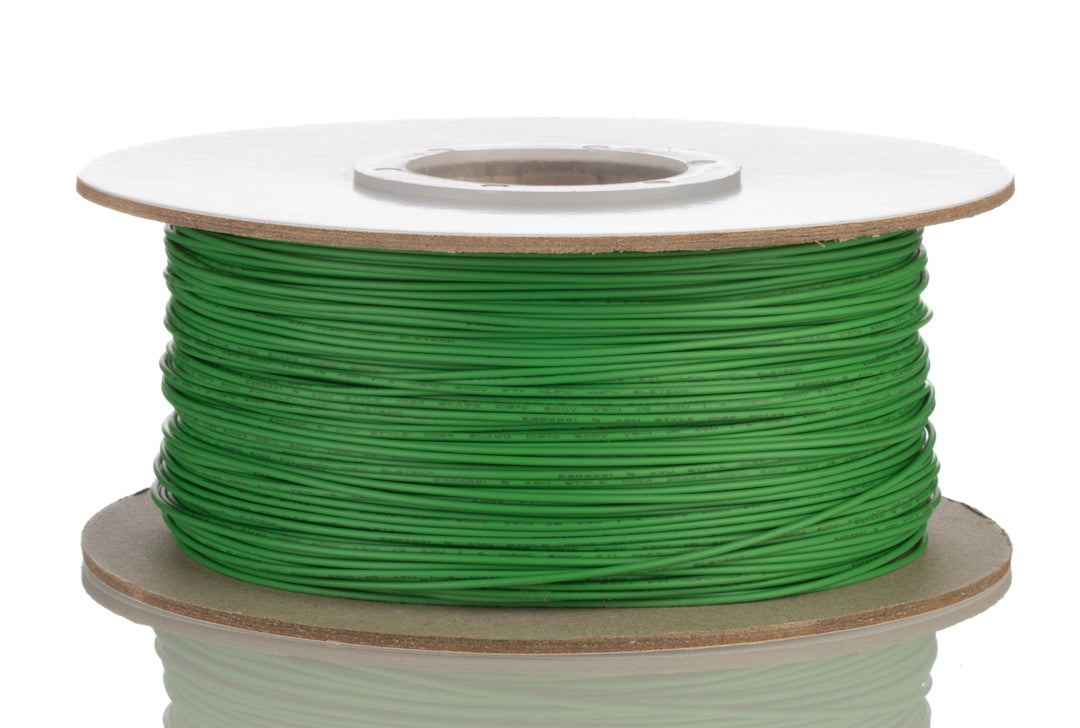 TieDex UK Green 0.51 mm² Hook Up Wire, 20 AWG, 10 x 0.25 mm, 250 μm core strands, 305 m, Modified Polyphenylene Ether