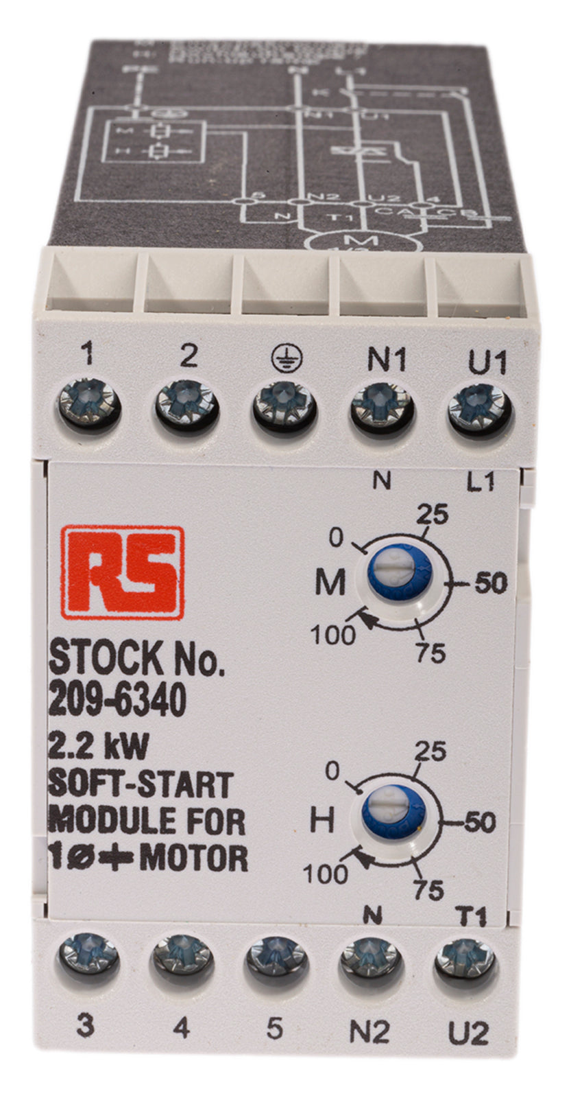 TieDex UK 230V ac, 2.2 kW, 1 Phase Soft Starter, IP20