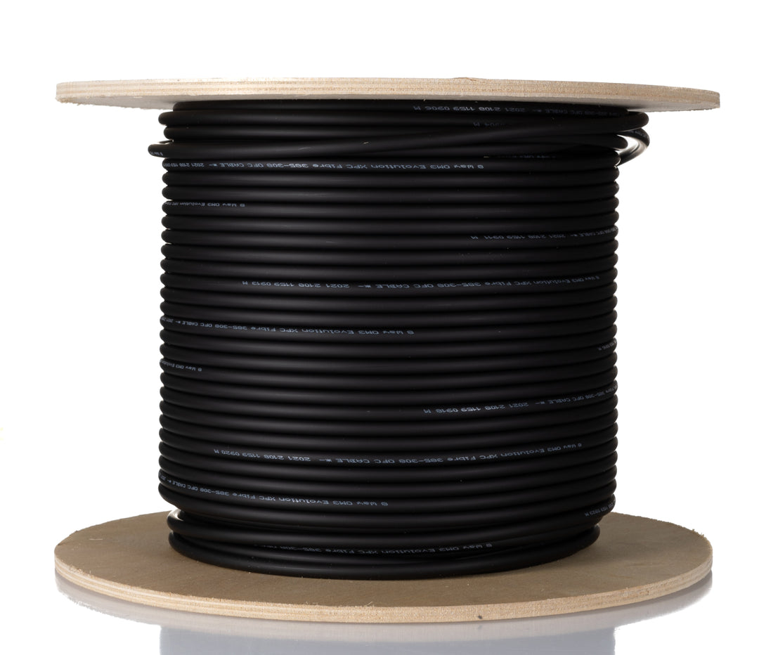 TieDex UK OM3 OM3 Multimode Fibre Optic Cable, 6 mm Low Smoke Zero Halogen, Black, 100 m