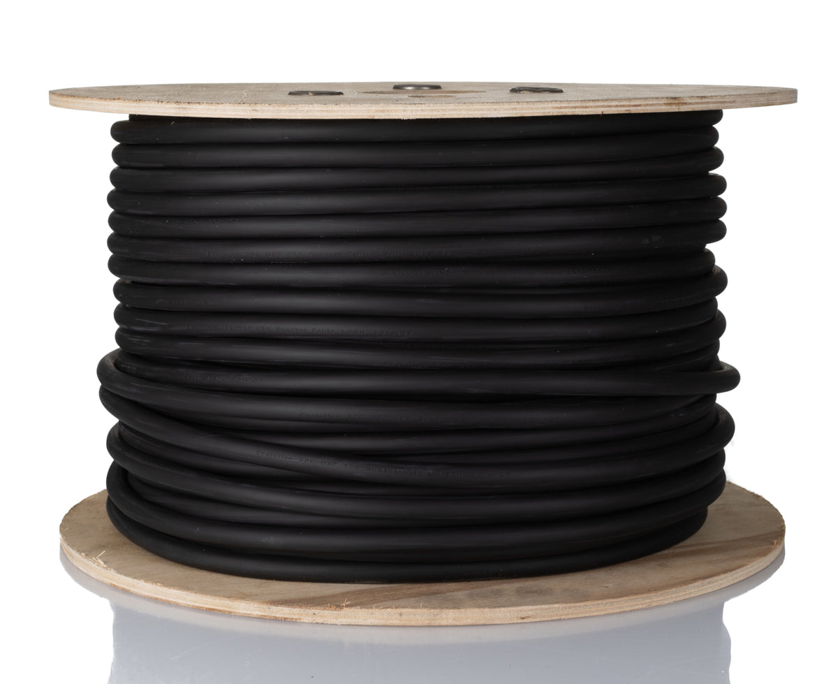 TieDex UK 2 Core, 4 mm² CSA, 10 mm OD, 100 m, Black