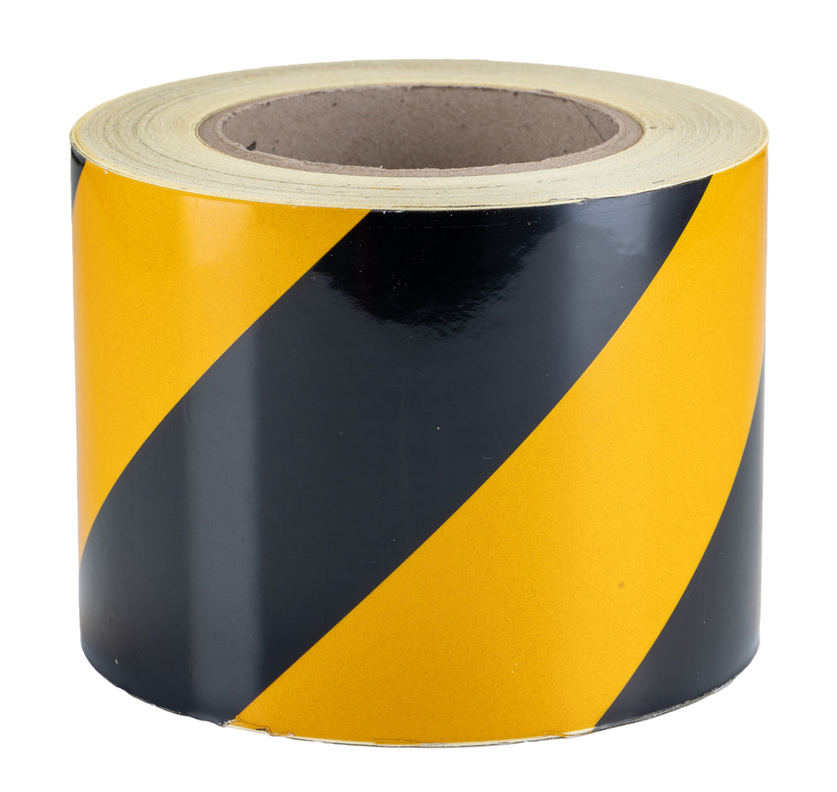 TieDex UK Yellow, Black Reflective Tape 100mm x 25 m