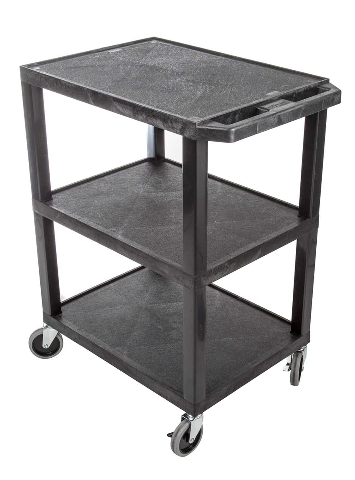 TieDex UK 3 Polyethylene Rubber Trolley, 670 mm, 150 kg Load, 460 mm