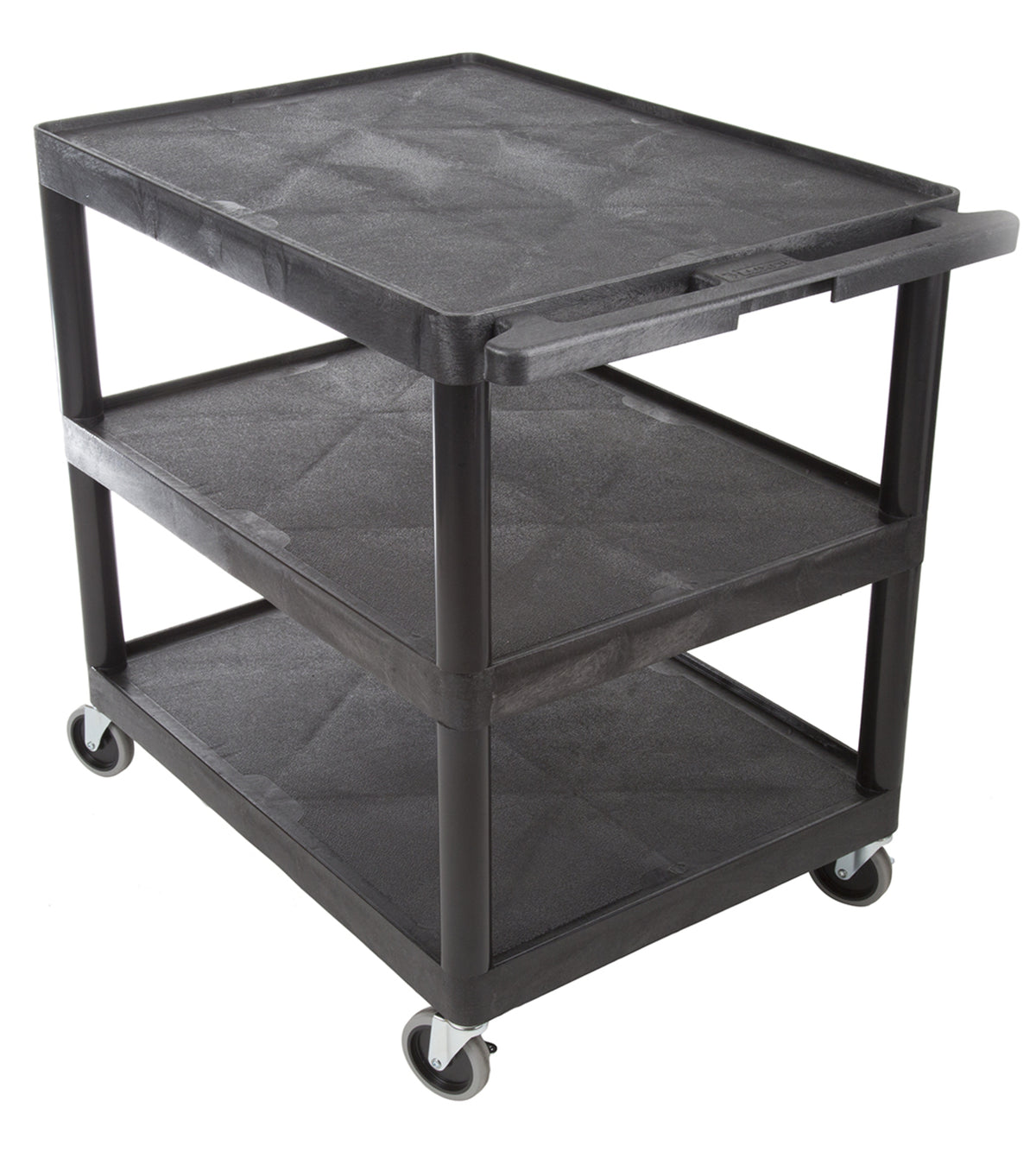 TieDex UK 3 Polyethylene Rubber Trolley, 885 mm, 180 kg Load, 610 mm