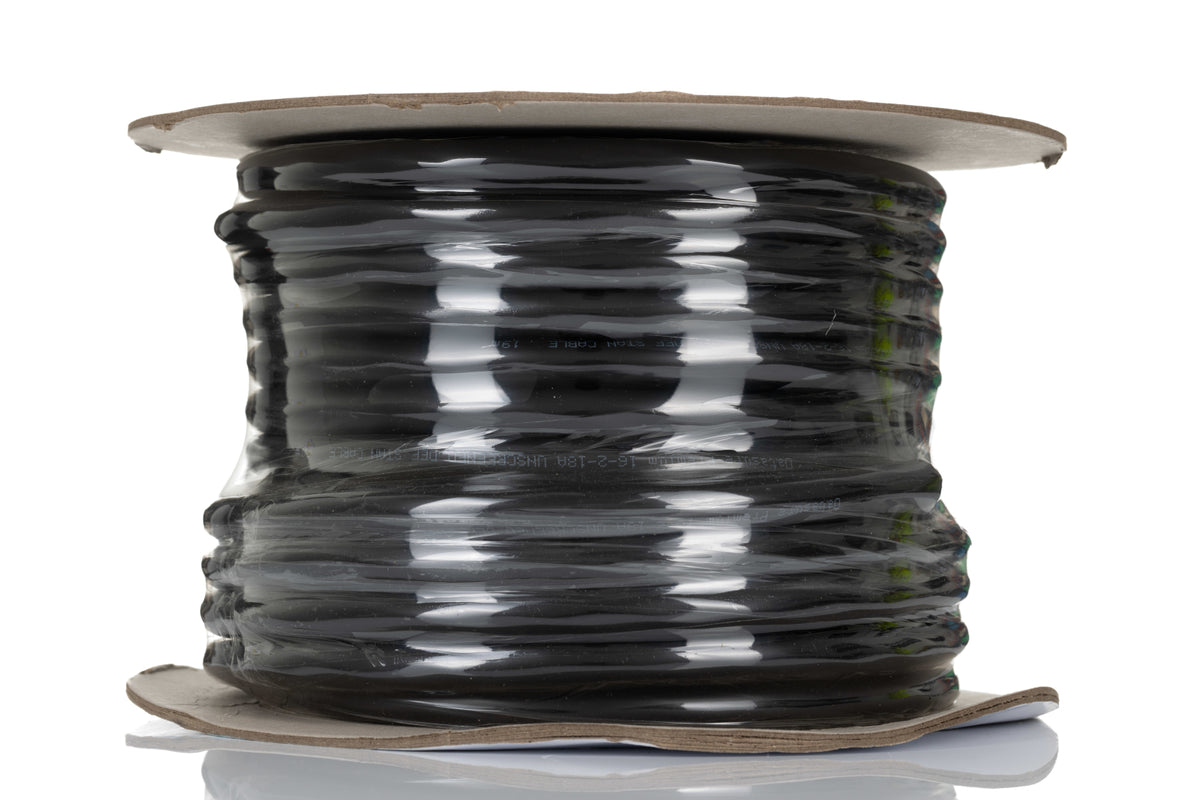 TieDex UK DEF STAN Multi-Core Industrial Cable, 18 Cores, 0.5mm², Unscreened, 25 m, Black Polyvinyl Chloride Sheath
