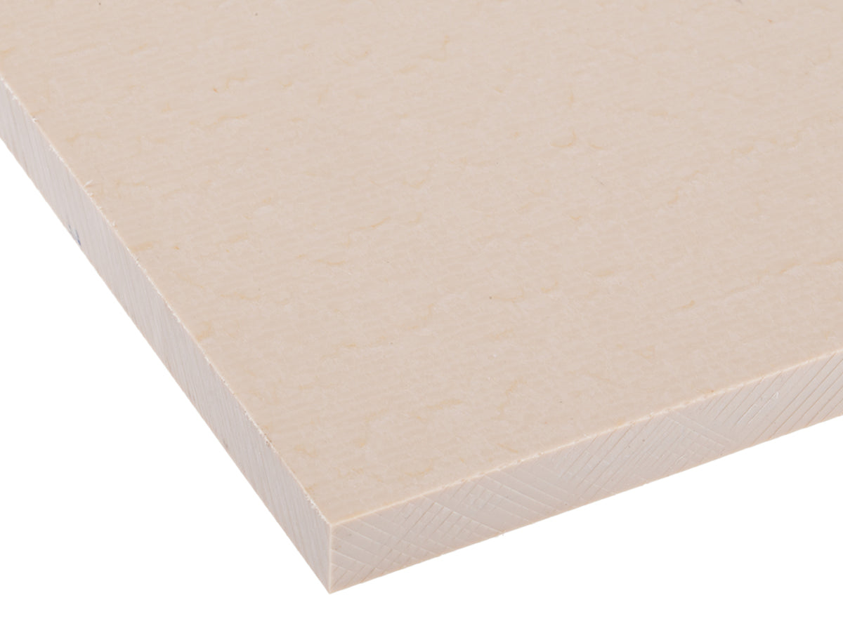 TieDex UK Beige Polyetheretherketone Plastic Sheet, 300 mm x 245mm x 10 mm
