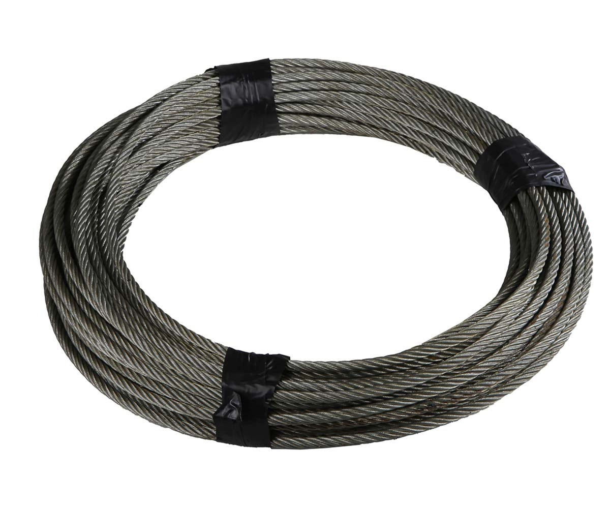 TieDex UK Galvanised Steel Wire Rope, 50 m