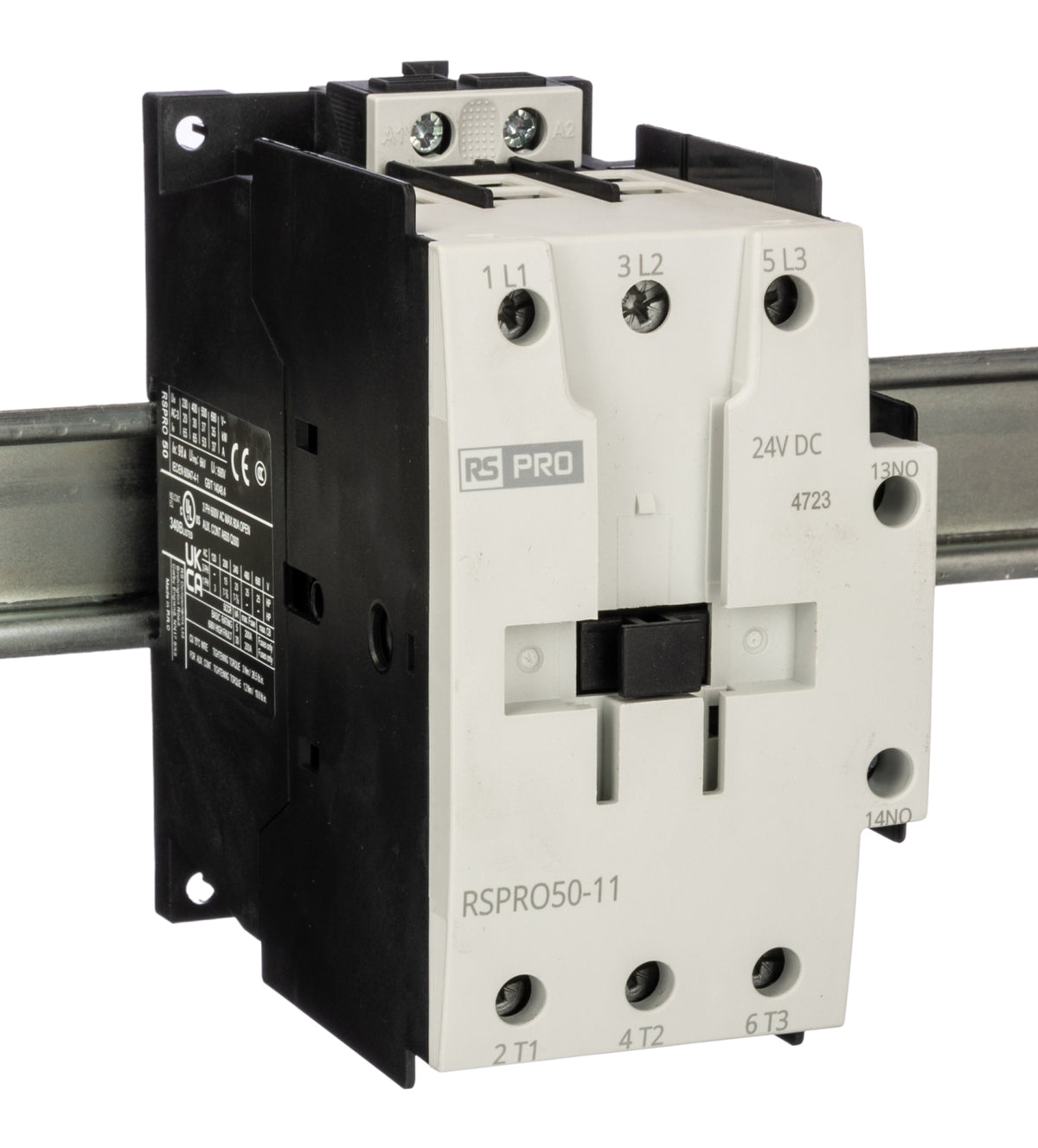 TieDex UK Contactor, 24V dc Coil, 3-Pole, 50 A, 22 kW 24V dc, 1 NO/1 NC, 690V
